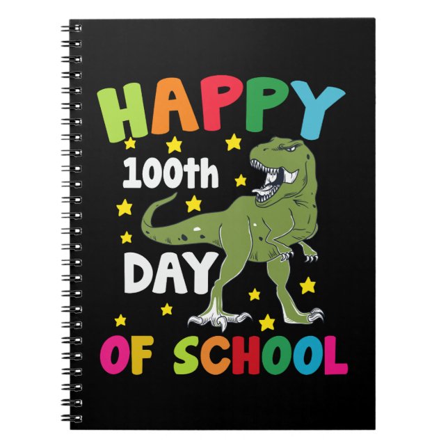 Cuaderno 100 Días De Escuela Trex 100º Día de la Escuela  (Frente)