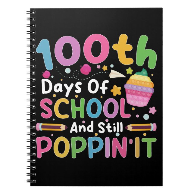 Cuaderno 100 Días De Escuela Y Aún Chica De Poppin (Frente)