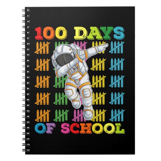 Cuaderno 100 Días De Maestra Astronauta Escolar (Frente)