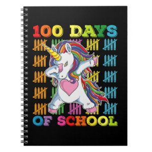 Cuaderno 100 Días De Maestra De Unicornio Escolar