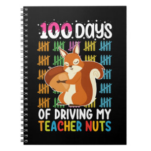 Cuaderno 100 Días De Manejar La Ardilla De Las Nueces De Mi