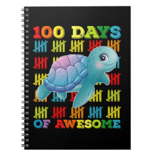 Cuaderno 100 Días De Tortuga Impresionante 100º Día De Escu