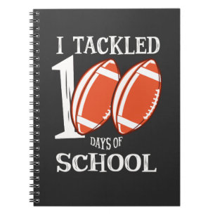 Cuaderno 100 días del fútbol escolar americano
