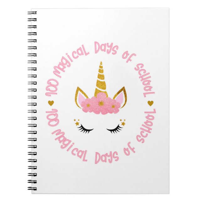 Cuaderno 100 días mágicos en la escuela (Frente)
