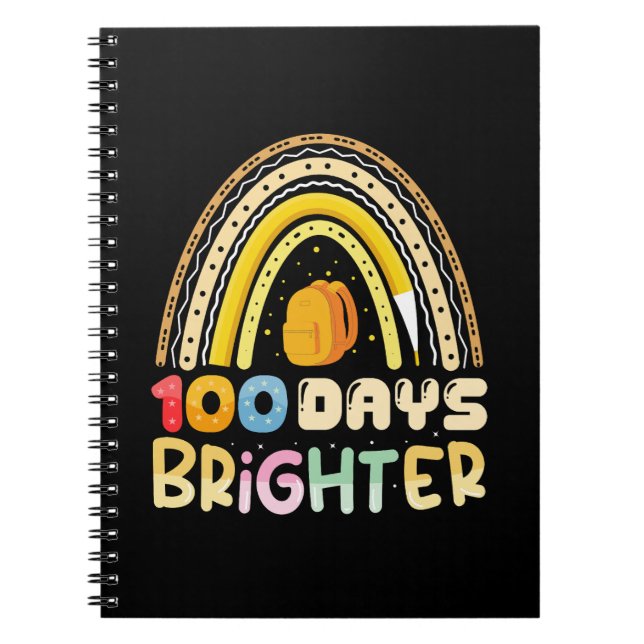 Cuaderno 100 días más Brillantes 100 días de maestro escola (Frente)