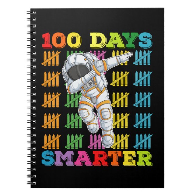 Cuaderno 100 días más inteligente astronauta 100 días de cl (Frente)