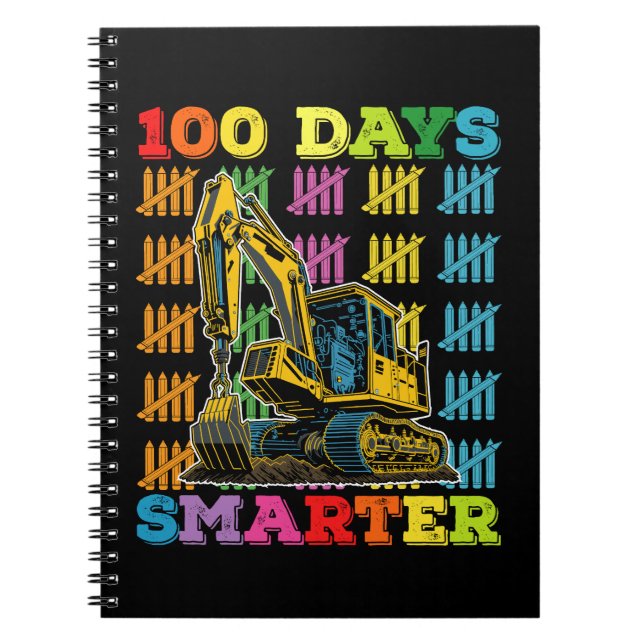 Cuaderno 100 días más inteligente excavadora 100º día de cl (Frente)