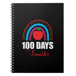 Cuaderno 100 días más inteligentes para el arco iris Funny 