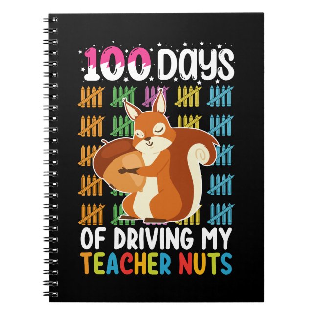 Cuaderno 100 Días Volviendo Loca a Mi Maestra Ardilla (Frente)