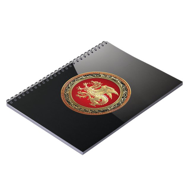 Cuaderno [100] Dragón islandés, Landvttir [Gold] (Lado Izquierdo)