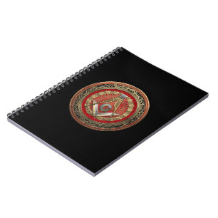 Cuaderno [100] Master Mason - Gold Square & Compass