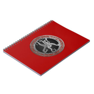 Cuaderno [100] Pulpo de plata sagrada en postura defensiva