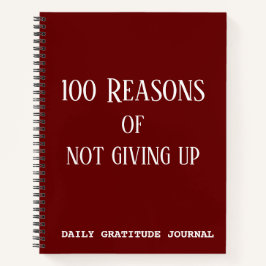 Cuaderno 100 Razones Para No Renunciar A La Gratitud Diaria