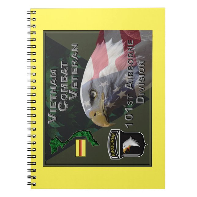 Cuaderno 101.ª Veterana de Combate Vietnam (Frente)