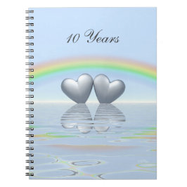 Cuaderno 10.º Aniversario de los Corazones Tin