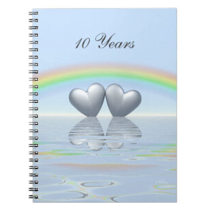 Cuaderno 10.º Aniversario de los Corazones Tin