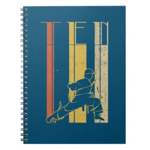 Cuaderno 10.º cumpleaños Karate Retro TaekwondoArte Marc