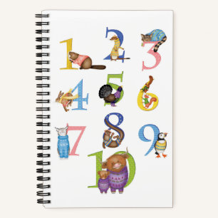 Cuaderno 10 bloc de notas en espiral de animales escoceses
