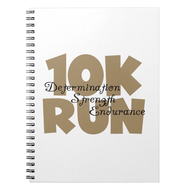 Cuaderno 10K Run Tan Sports Running (Frente)
