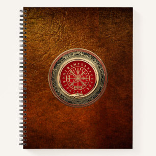 Cuaderno [110] Vegvisir - Viking Gold Magic Runic Compass