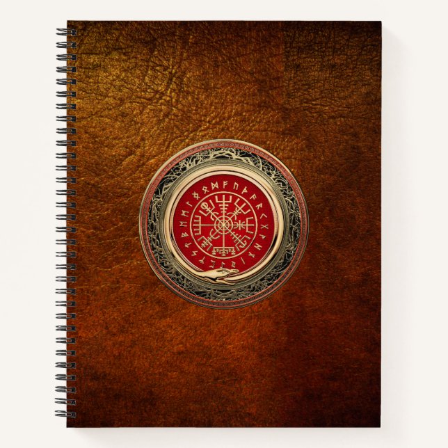 Cuaderno [110] Vegvisir - Viking Gold Magic Runic Compass (Anverso)