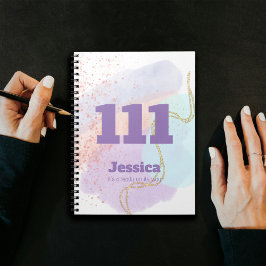 Cuaderno 111 Alinear y mostrar números de ángel de alta vib