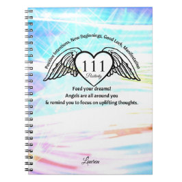 Cuaderno 111 Angel Number Gratitude Journal | Name Notebook