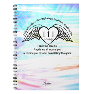 Cuaderno 111 Angel Number Gratitude Journal | Name Notebook