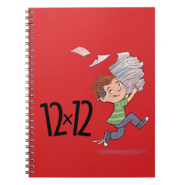 Cuaderno 12 x 12 rojo para bloc de notas en espiral