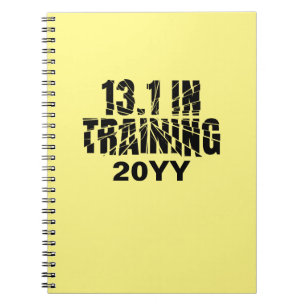 Cuaderno 13.1 En Entrenamiento Media Marathon Runner Vidrio