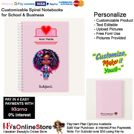 Cuaderno 13 African American Girl Writing Supplies Students