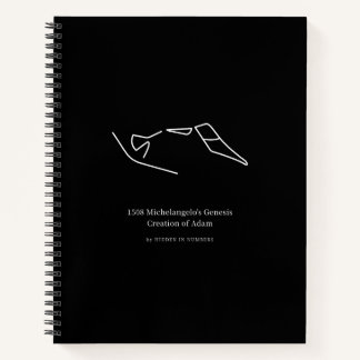 Cuaderno 1508 Creación de Adán Minimalista de Miguel Ángel