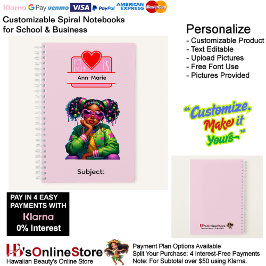 Cuaderno 16 African American Girl Writing Supplies Students