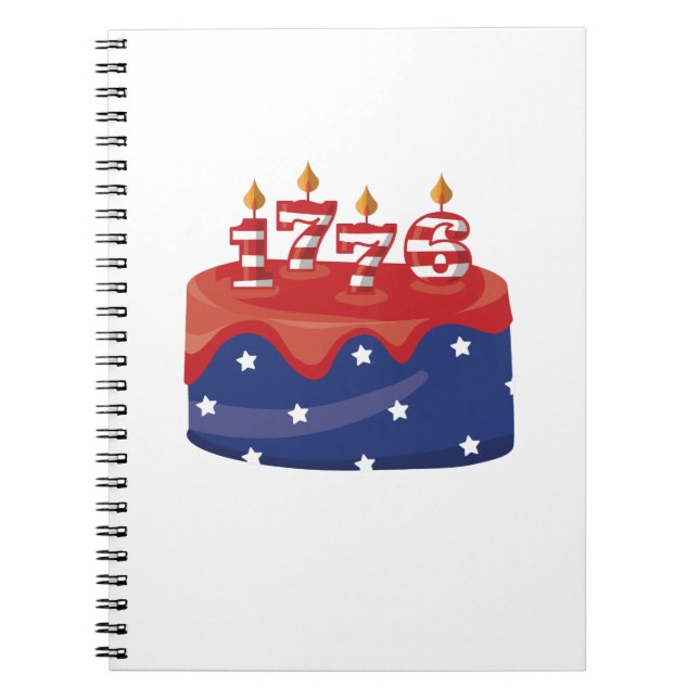 Cuaderno 1776 Birthday Cake (Frente)