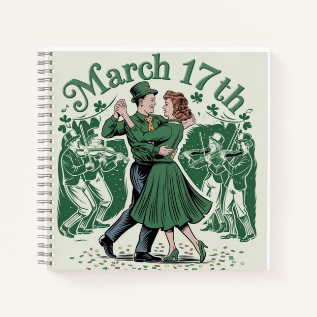 Cuaderno 17 de marzo san Patricio. Festival Irlandés (Anverso)