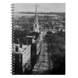 Cuaderno 1859: Una vista de Boston de la casa del estado