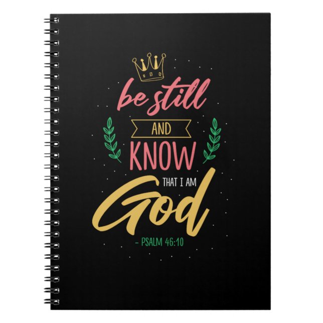 Cuaderno 18.Be Still And Know That I Am God (Frente)