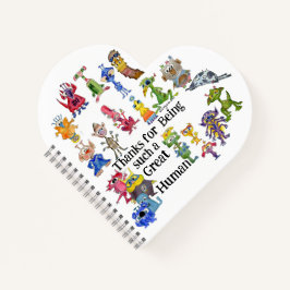 Cuaderno 18 Dibujos Animados Divertidos de Aliens Expresan 