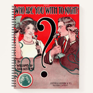 Cuaderno 1911 ¿Quiénes son con la impresión de papel de hoj