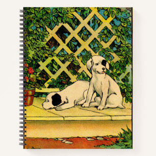 Cuaderno 1914 dos perros siendo curiosos