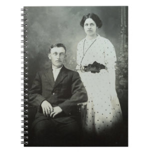 Cuaderno 1914 Imagen de la pareja de fotos de Mr & Mrs Hill