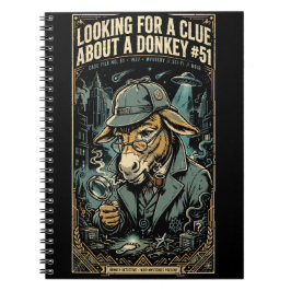 Cuaderno 1920s Detective Donkey Noir Comic