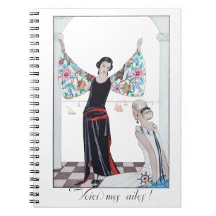 Cuaderno 1923 "¡Mira mis alas!" Ilustracion de moda