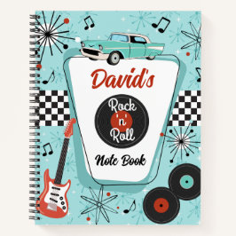 Cuaderno 1950's Retro Rock 'n' Roll Music