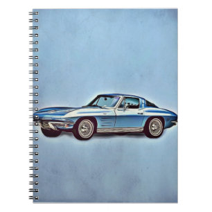 Cuaderno 1963 Corvette de Chevrolet Sting Ray Coupe