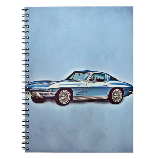 Cuaderno 1963 Corvette de Chevrolet Sting Ray Coupe (Frente)