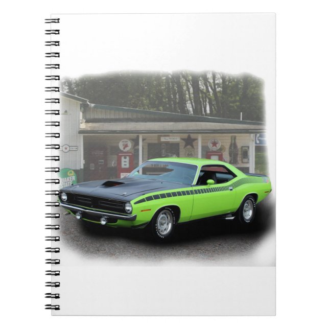 Cuaderno 1970 Plymouth AAR Cuda en serie de llenado (Frente)
