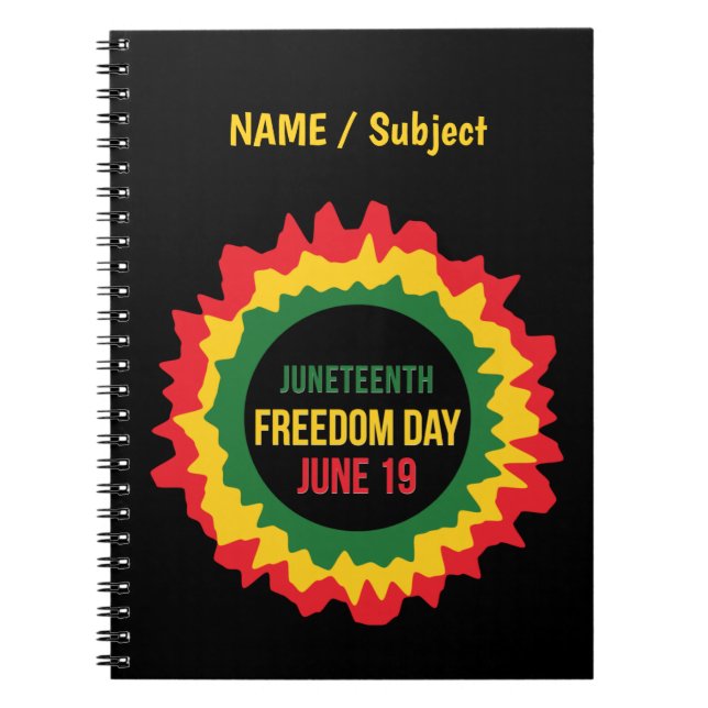 Cuaderno 19 de junio Libertad de Liberación Nombre 19 de ju (Frente)