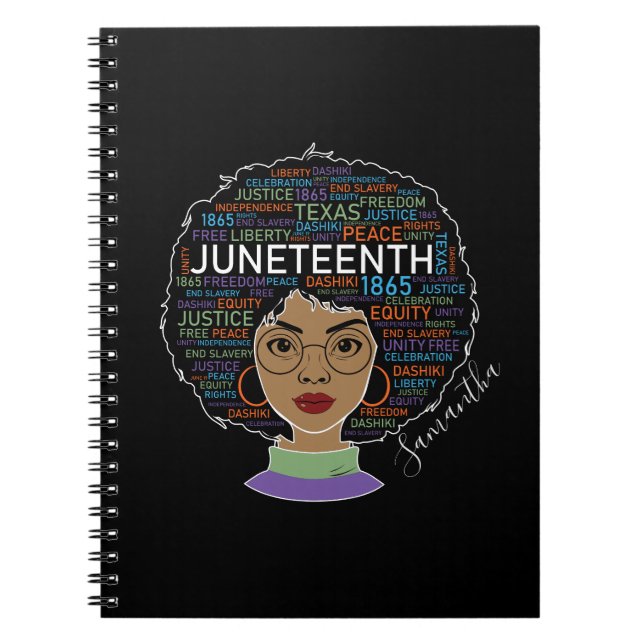 Cuaderno 19 de junio | Mujer negra | Derechos de los negros (Frente)