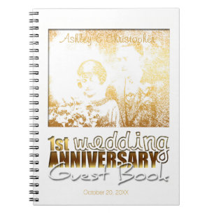 Cuaderno 1.ᵉʳ Aniversario Boda Libro de Personalizados mode